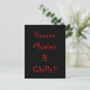 Horror Movies & Chills? Postkarte