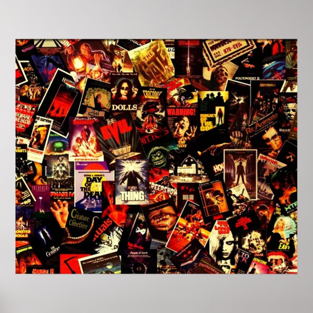 Horror Movies Collage Poster (Vorne)