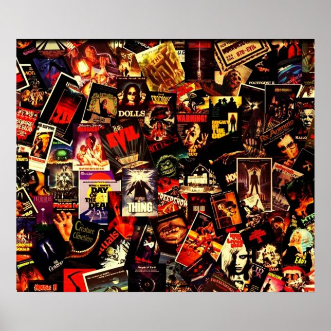 Horror Movies Collage Poster (Vorne)