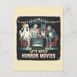 Horror Movies Ghost Mummy Werewolf Zombie Postkarte