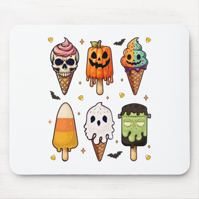 Horror Movies Sommerlicher Popsimus Halloween Eisc Mousepad (Vorne)