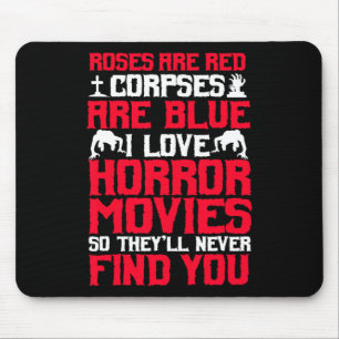Horror Movies Thriller Halloween Fans Beängstigend Mousepad