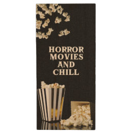 Horror Movies und Chill | USB-HolzFlash-Laufwerk Holz USB Stick