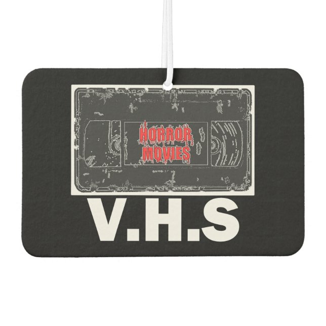 Horror Movies V.H.S White Autolufterfrischer (Vorderseite)