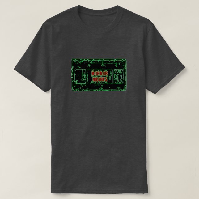 Horror Movies - Videokassette Neon Green T-Shirt (Design vorne)
