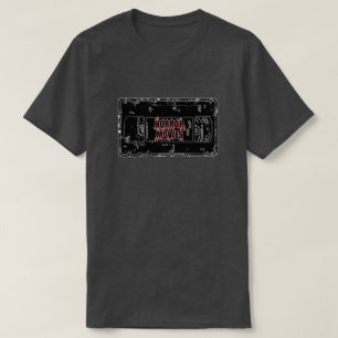 Horror Movies - Videokassette schwarz auf schwarz T-Shirt