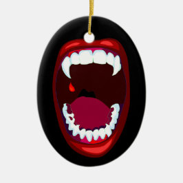 Horror-Mundvampire-Zahn-Reißzahn-Verzierung Keramikornament