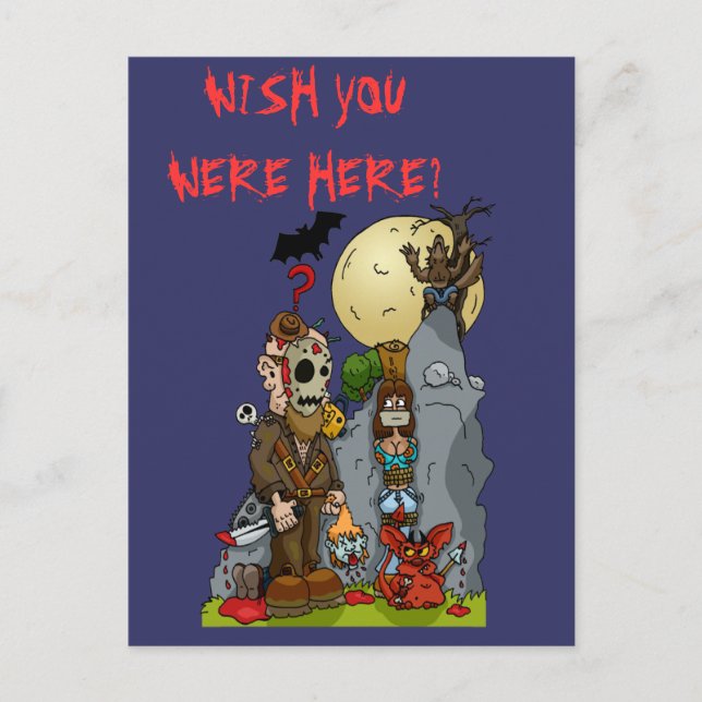 Horror Mural Postcard Postkarte (Vorderseite)