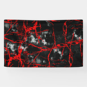 Horror Night Goth - Schwarz und Weiß, Rot Banner