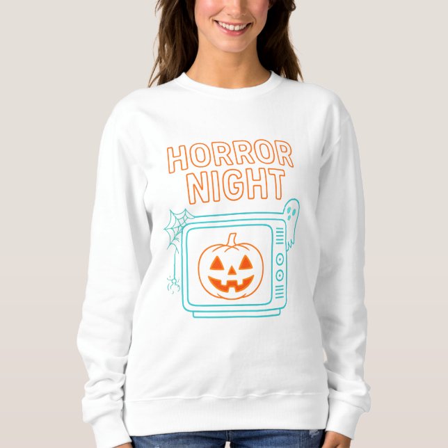 Horror Night Halloween Bekleidung unisex Sweatshirt (Vorderseite)
