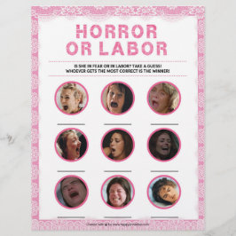 Horror oder Arbeit [Luxusspitze [rosa] Briefbogen