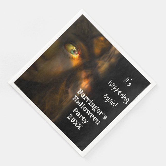 Horror Party Time Halloween Serviette (Ecke)