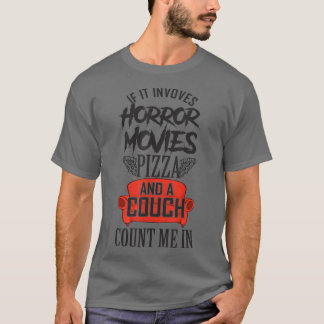 Horror Pizza und ein Familienfilm T-Shirt