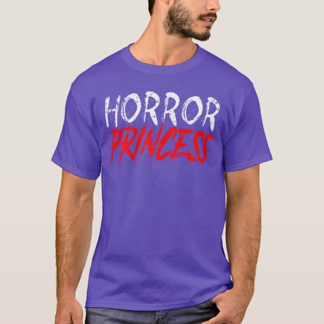 Horror Princess Funny Halloween Scary Movies Girls T-Shirt (Vorderseite)