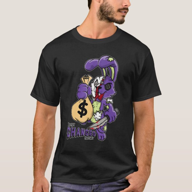 Horror Rabbit Changes Everything Canyon Purple 4s  T-Shirt (Vorderseite)