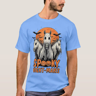 Horror Retro Gruselige Alpträume Pferde Boo Geiste T-Shirt