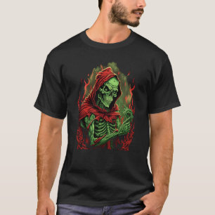 Horror Rock Skelett Gruselig Untot Tod Okkult T-Shirt