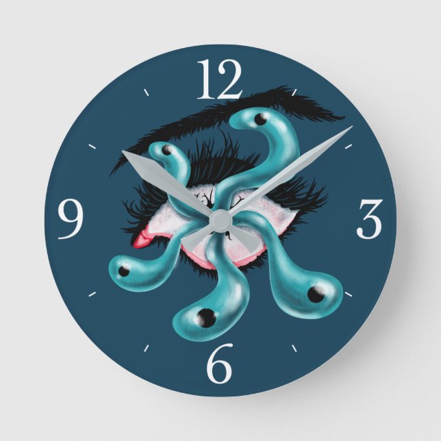 Horror Runde Wanduhr (Vorderseite)