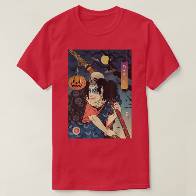 Horror Samurai Joke Clown Death T-Shirt (Design vorne)