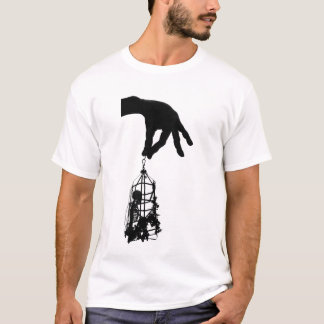 Horror Skeleton Creepy Human Skelettkäfig T-Shirt