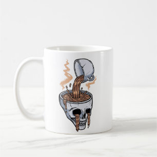 Horror-Sketelettkaffee Kaffeetasse