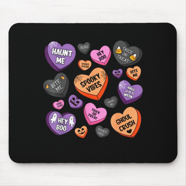 Horror Soky Candy Heart Valentines Day Lover Tee H Mousepad (Vorne)