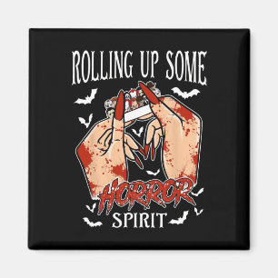 Horror Spirit Funny Halloween Outf aufrollen Magnet