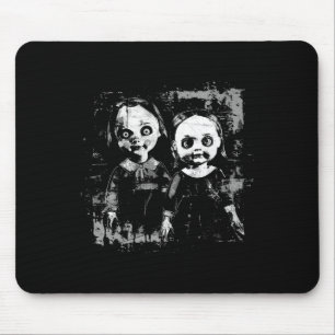 Horror Spuk Doll Creepy Toy Halloween Goth Alt Mousepad