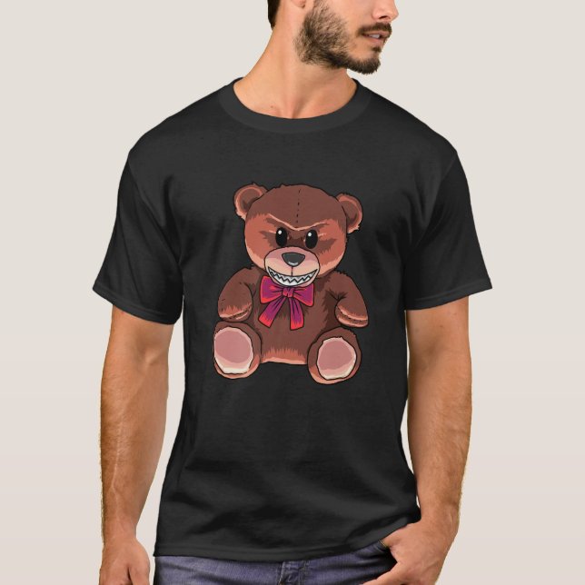 Horror Teddy Halloween Children Horror Teddy Bar T-Shirt (Vorderseite)
