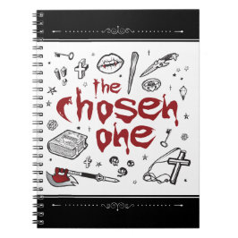 Horror TV Vampire Slayer Thema Schreiben Notizblock