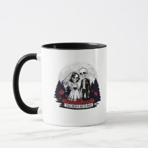 Horror Valentinstag Skeleton Couple bis Tod D Tasse