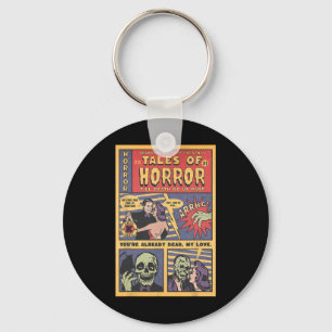 Horror Vintages Comic Buch Retro Halloween Spooky Schlüsselanhänger