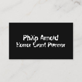 Horror-Visitenkarte Visitenkarte