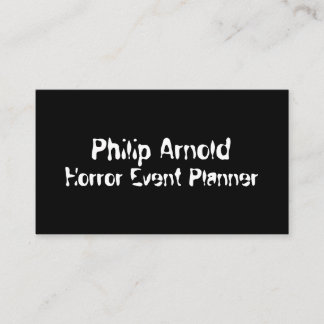 Horror-Visitenkarte Visitenkarte