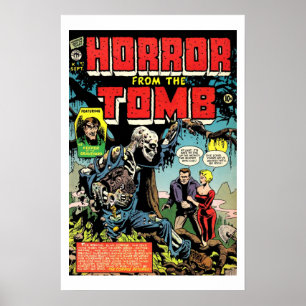 Horror von Tomb Vintages Comic Buchcover-Plakat Poster