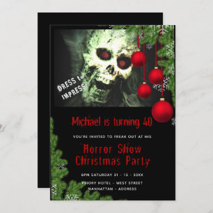 HORROR Weihnachts-Party laden Dead Creepy Zombies  Einladung