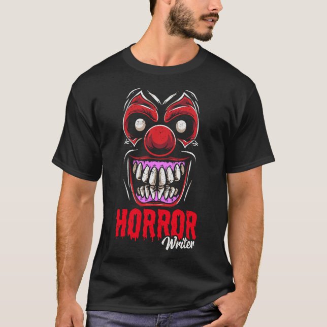 Horror Writer for Authors Book Sellers T-Shirt (Vorderseite)