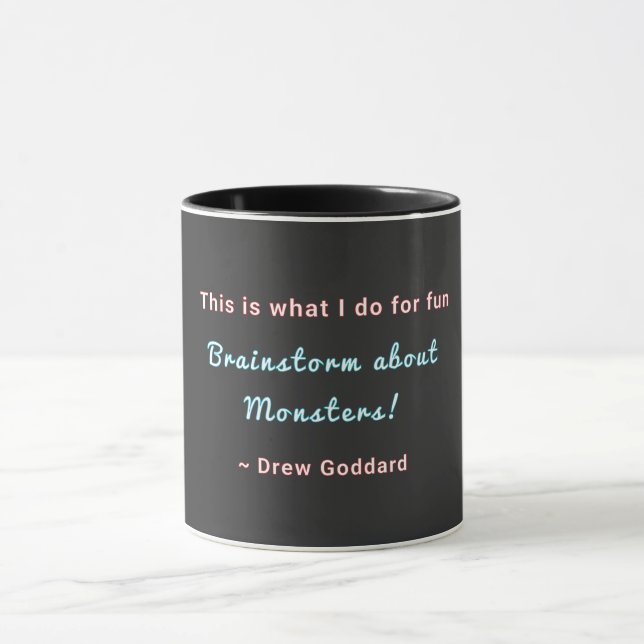 Horror Writer Personalisiert Tasse (Zentrum)
