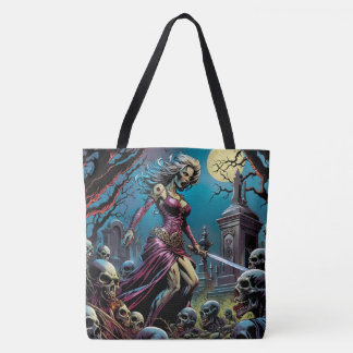 Horror Zombie Girl mit Schwert