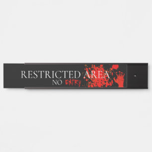 Horror Zombie Red Hand Türschild