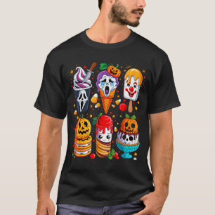 Horrorfilm-Sommer-Eis Halloween-Eiscreme T-Shirt