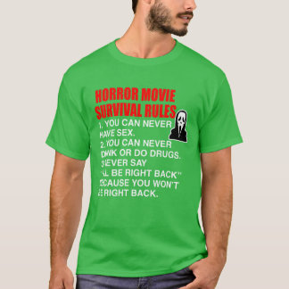 Horrorfilm-Überlebensregeln Mädchen T-Shirt