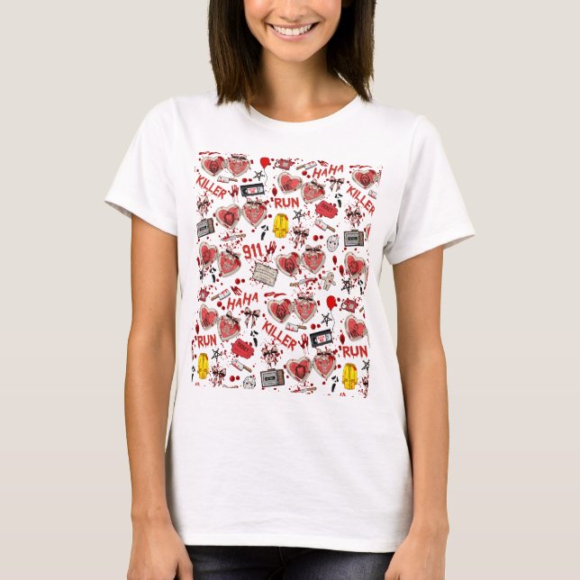 Horrorfilme Blutspritzer  T-Shirt (Vorderseite)