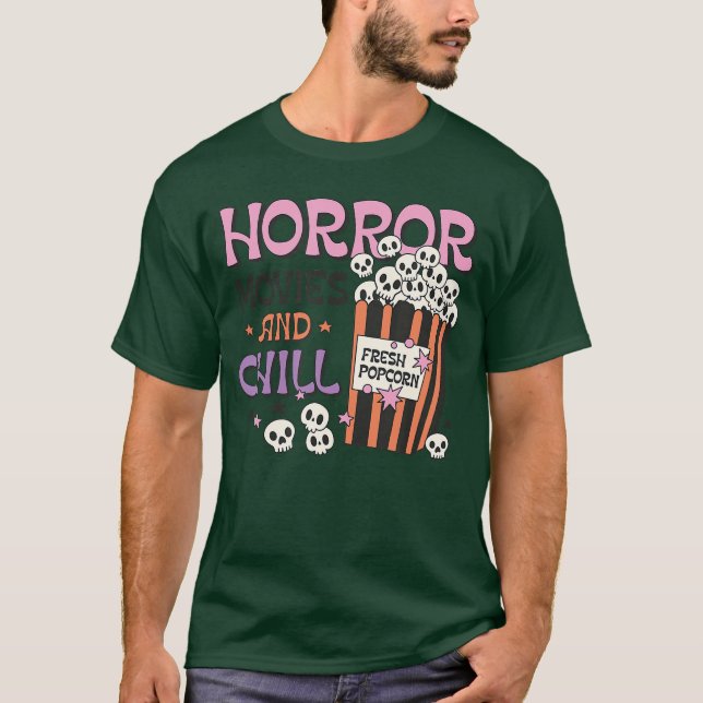 Horrorfilme und Chill-Geschenk T-Shirt (Vorderseite)