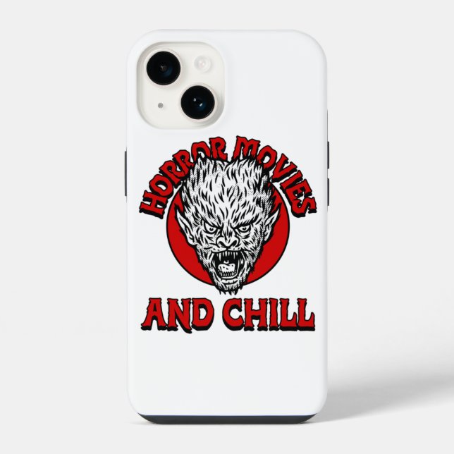 Horrorfilme und chillen iPhone hülle (Rückseite)