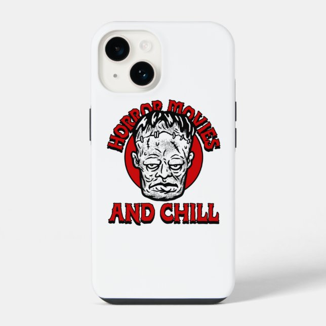 Horrorfilme und chillen iPhone hülle (Rückseite)