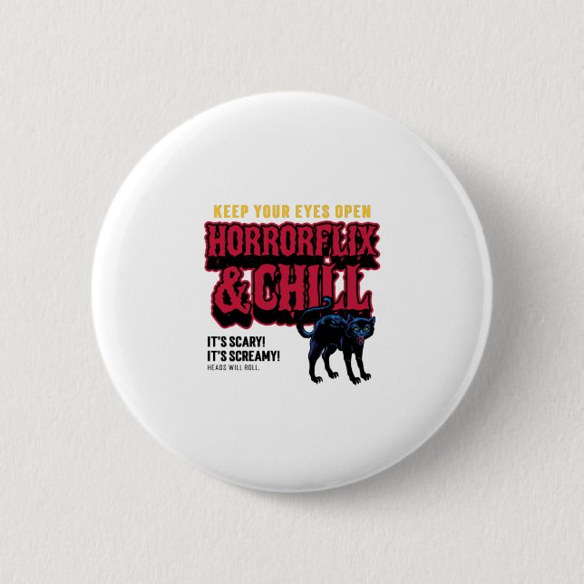 Horrorflix und Chill Button (Vorderseite)