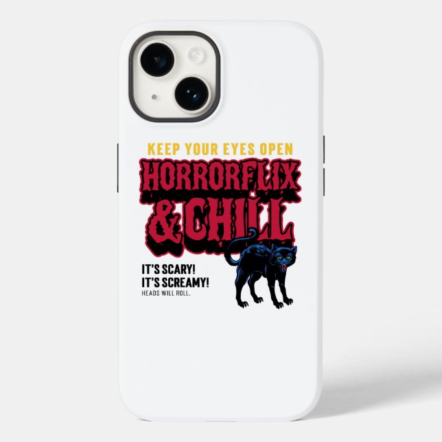 Horrorflix und Chill Case-Mate iPhone Hülle (Rückseite)