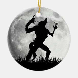 Horrorwerewolf-Vollmond-Umwandlung - cool Keramikornament