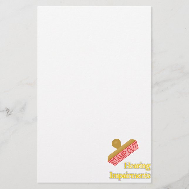 Hörschäden Briefpapier (Vorderseite)